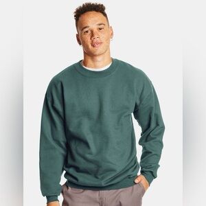 Hanes Men's Green Sweater Cotton